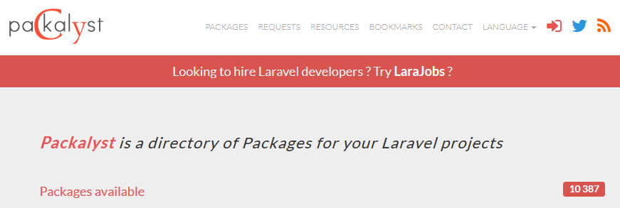 Packalyst recense les composants pour Laravel