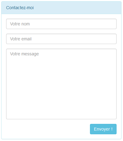 Le formulaire vierge