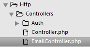 Le nouveau contrôleur pour les emails