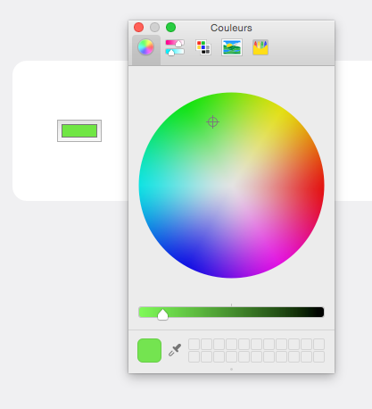 Un champ de type color