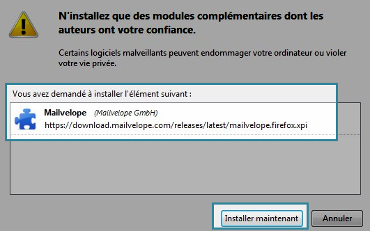 Installation de Mailvelope pour Firefox