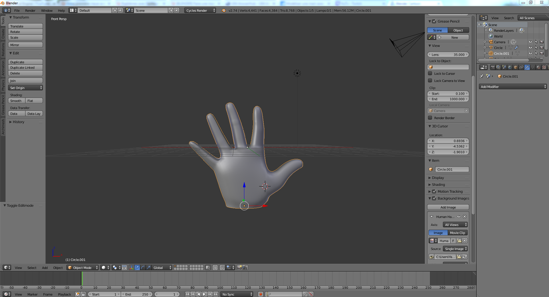 [BLENDER] Faire une main :( par Komano - page 1 - OpenClassrooms