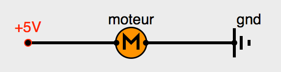Connection en direct d'un moteur CC sur l'Arduino