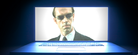 L'agent Smith dans Matrix