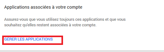 Gérer les applications