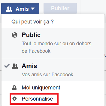 Personnaliser le niveau d'autorisation du groupe