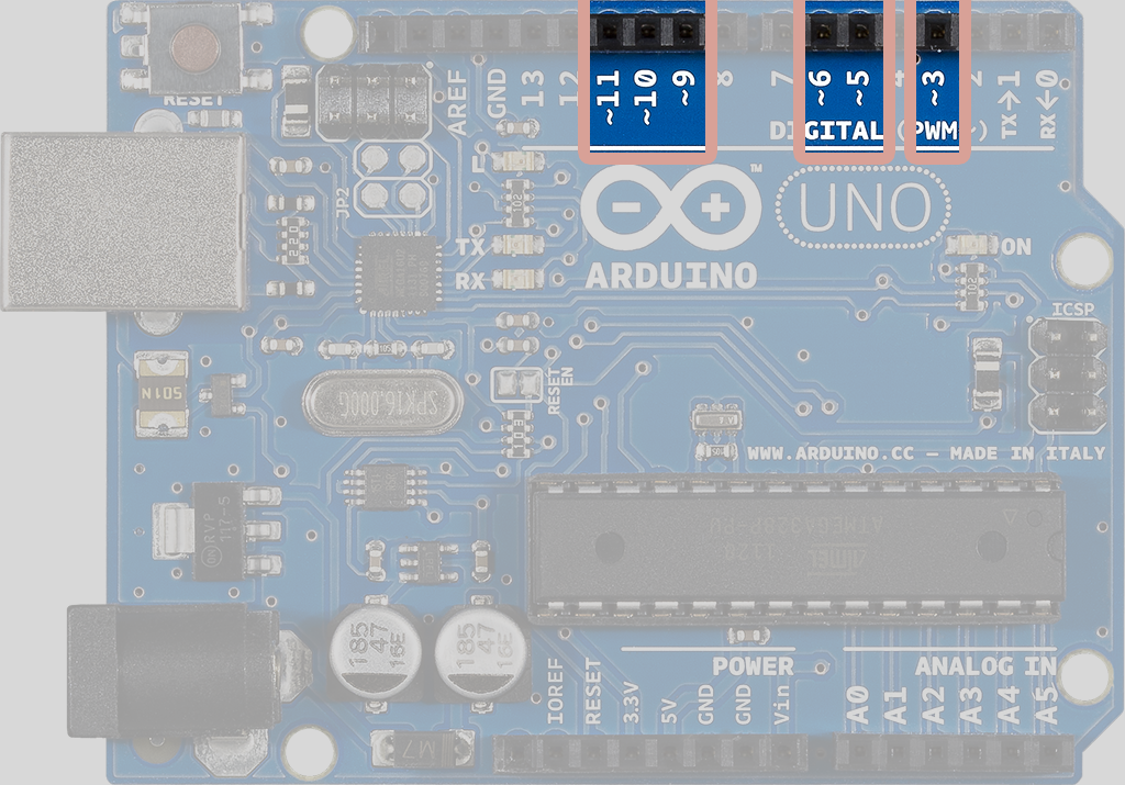 Sorties PWM de l'Arduino