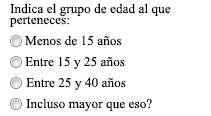 Botones de radio