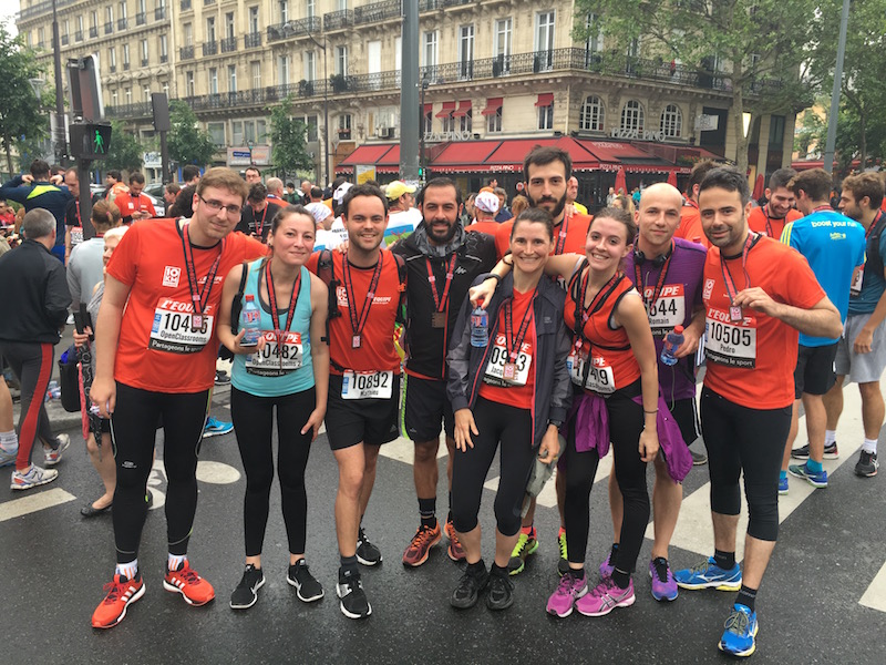 Runners at OpenClassrooms (Paris 10km event)