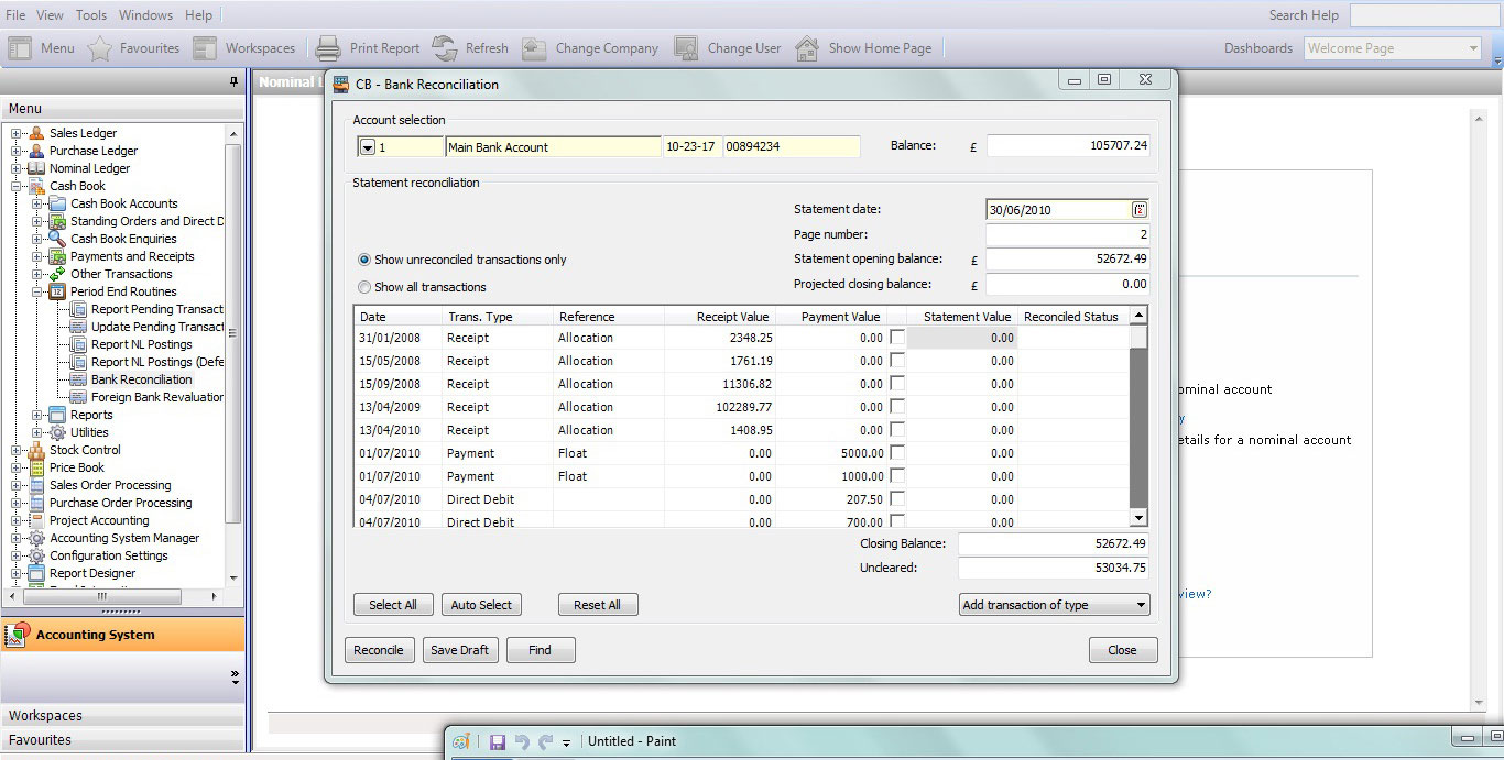 Sage is our accounting software