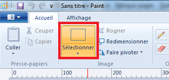 Outil Sélection