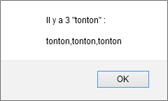 Il y a trois occurrences de « tonton »