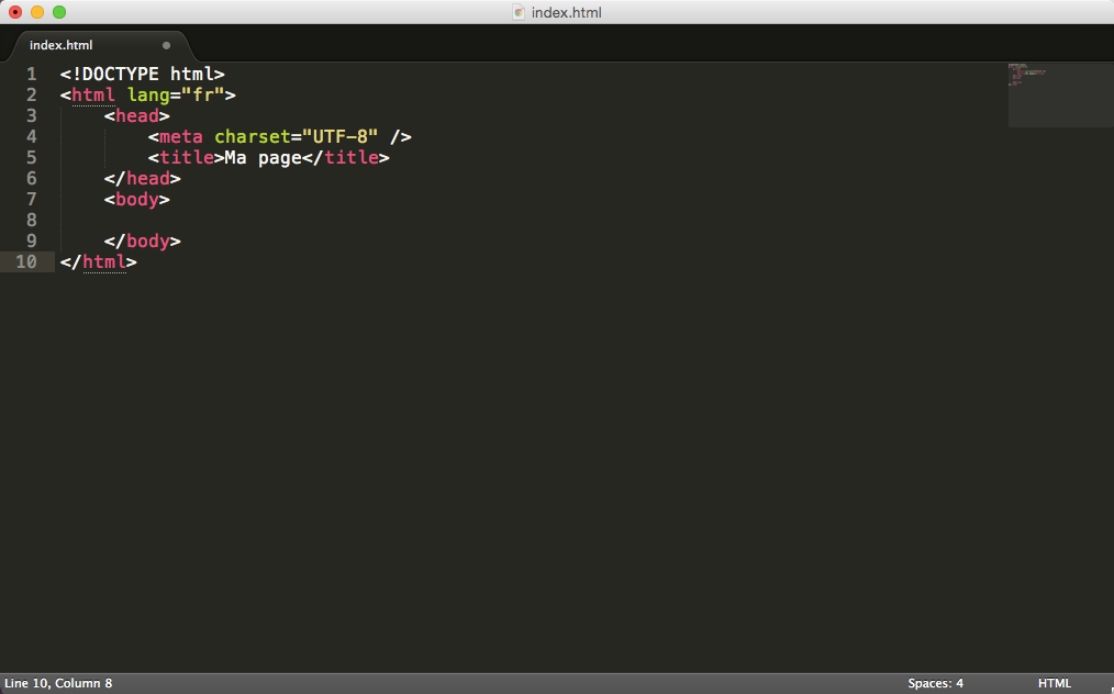 L'éditeur Sublime Text