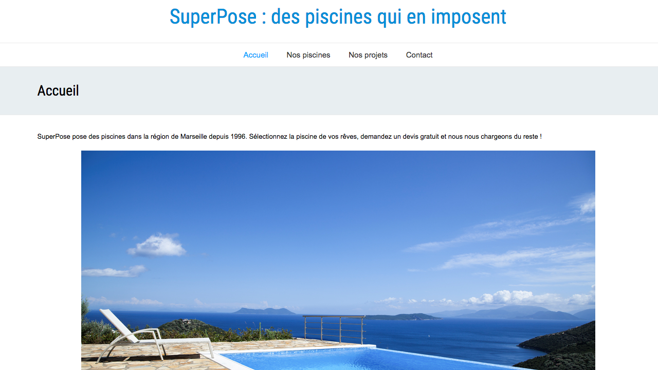 SuperPose avec le thème SeaSun