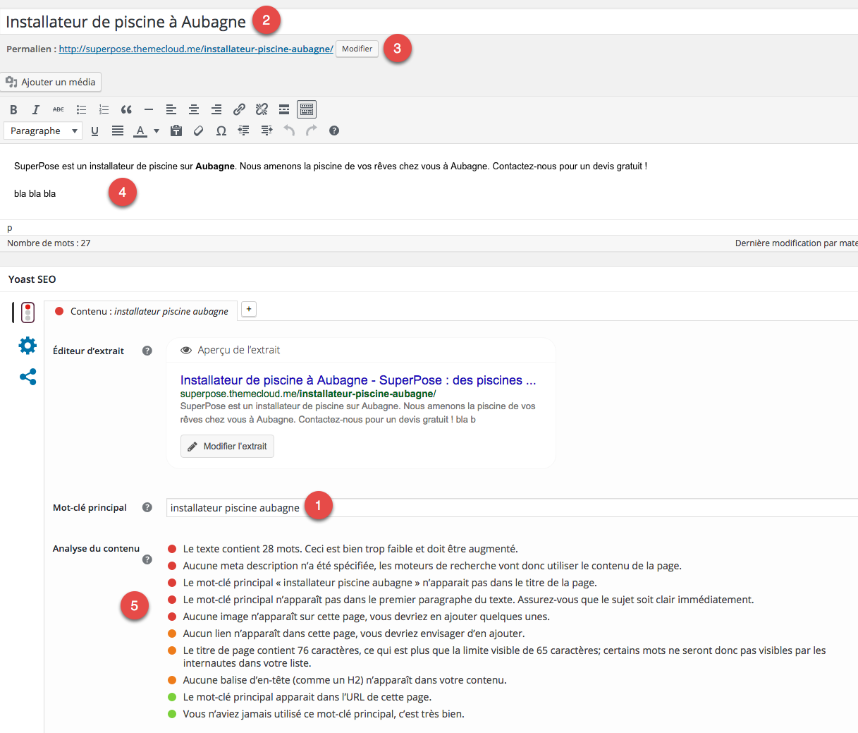 Utilisation de Yoast SEO pour SuperPose