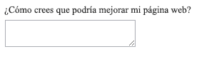 Un campo de entrada pequeño de líneas múltiples