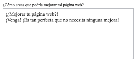 Un campo de entrada de líneas múltiples completado previamente