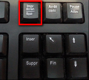 La touche Impr écran sur un clavier standard