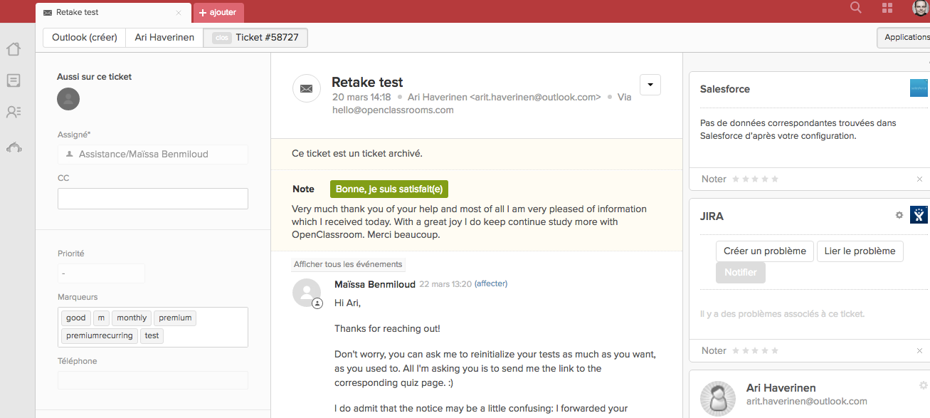 Zendesk is the home of our customer support people