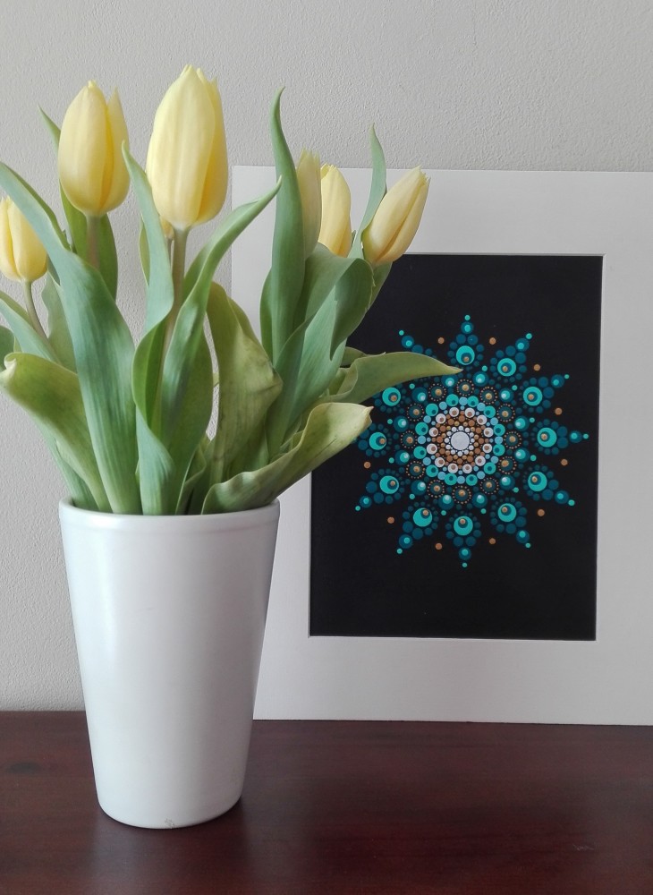 Tulipány a mandala