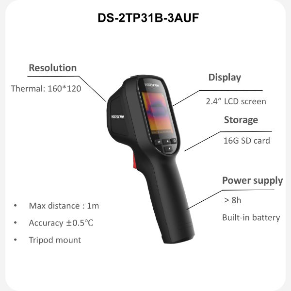 The Hikvision DS-2TP31B-3AUF Body Temperature Camera
