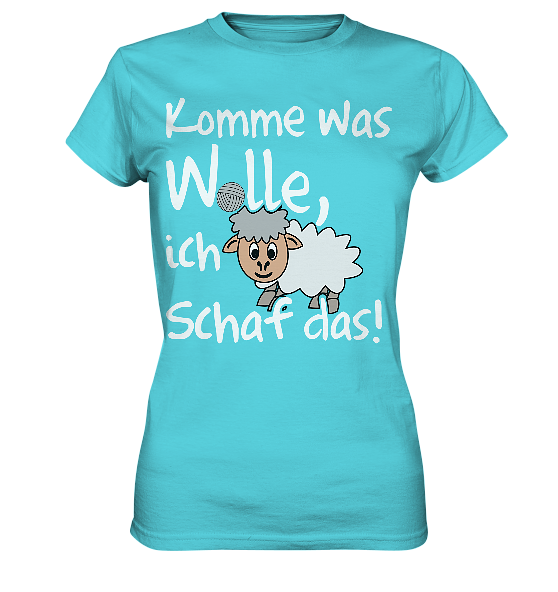 Produktbild von Komme Was Wolle Ich Schaf – Lustiger Spruch Aufkleber Sticker Von Spreadshirt, DE