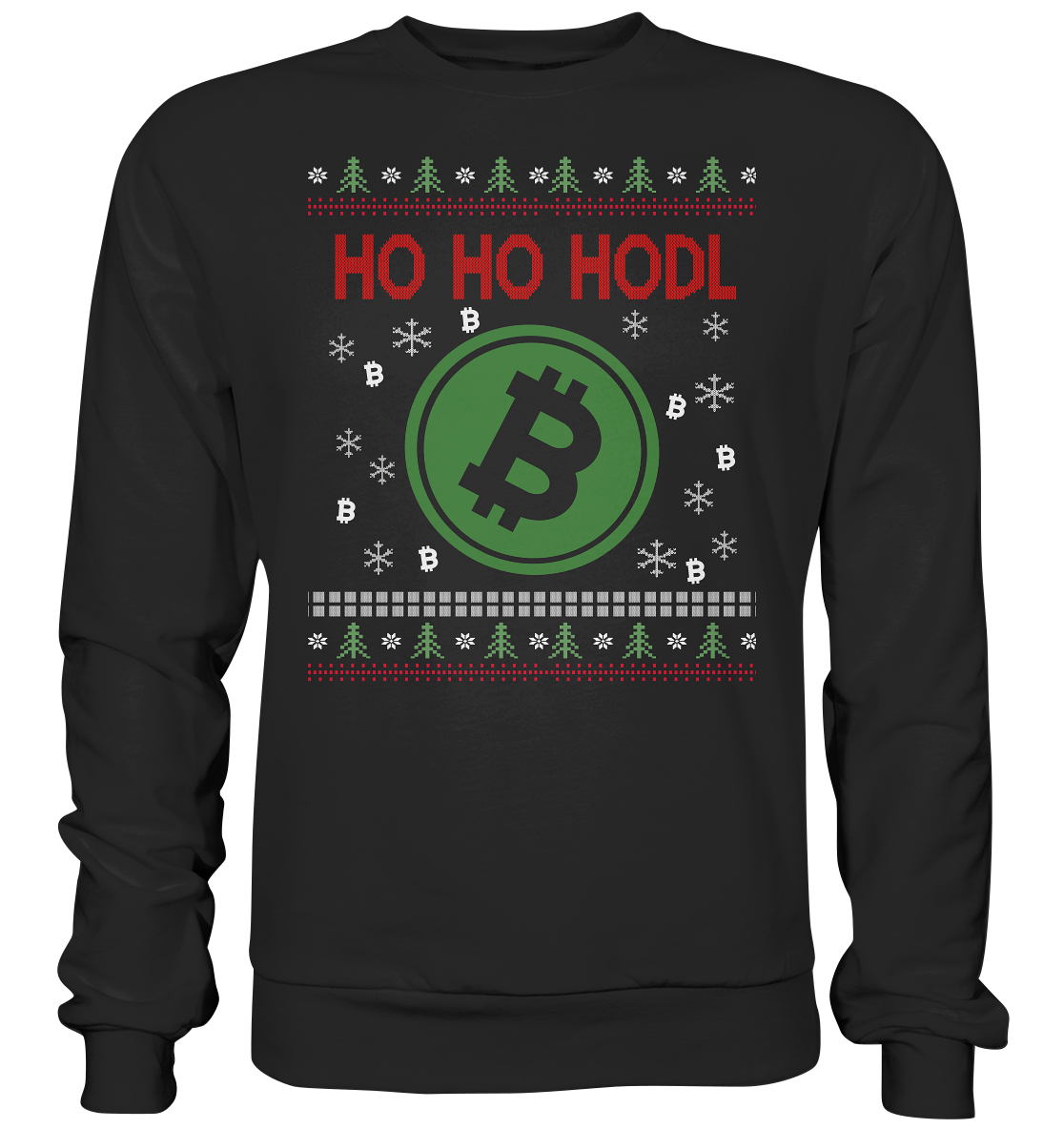 Ugly Christmas Sweatshirt Ho Ho Hodl Krypto Bitcoin Sweater Pullover  Weihnachten | eBay