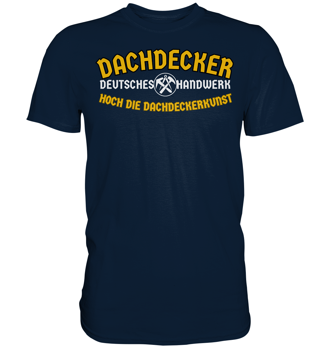 Premium Shirt Dachdecker Handwerk Zunft Geselle Beruf Lehrling Geschenk - Picture 7 of 10