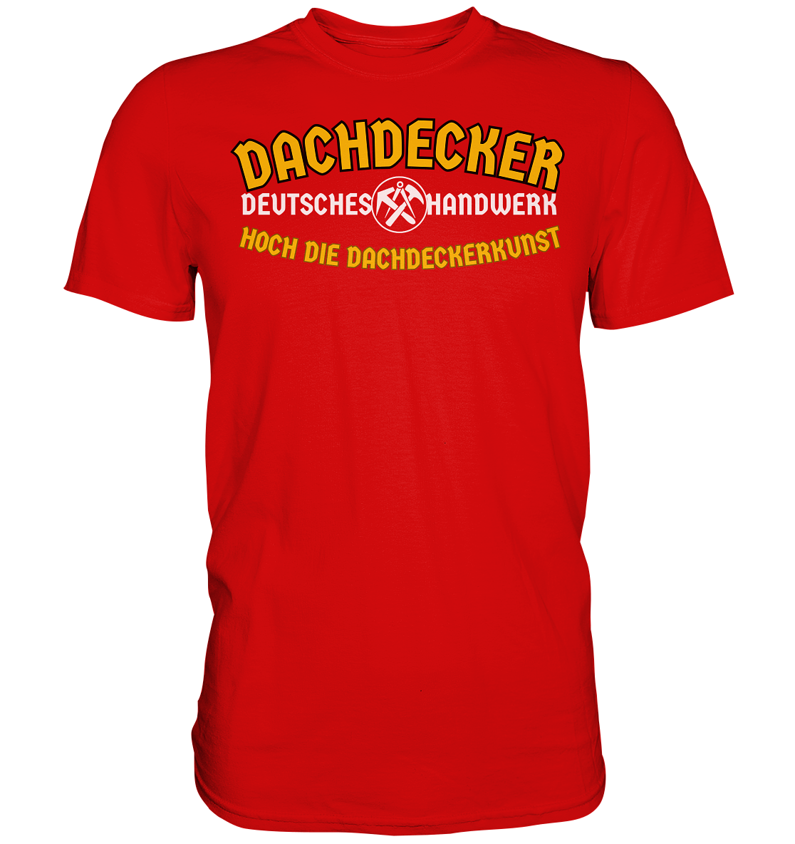 Premium Shirt Dachdecker Handwerk Zunft Geselle Beruf Lehrling Geschenk - Picture 8 of 10