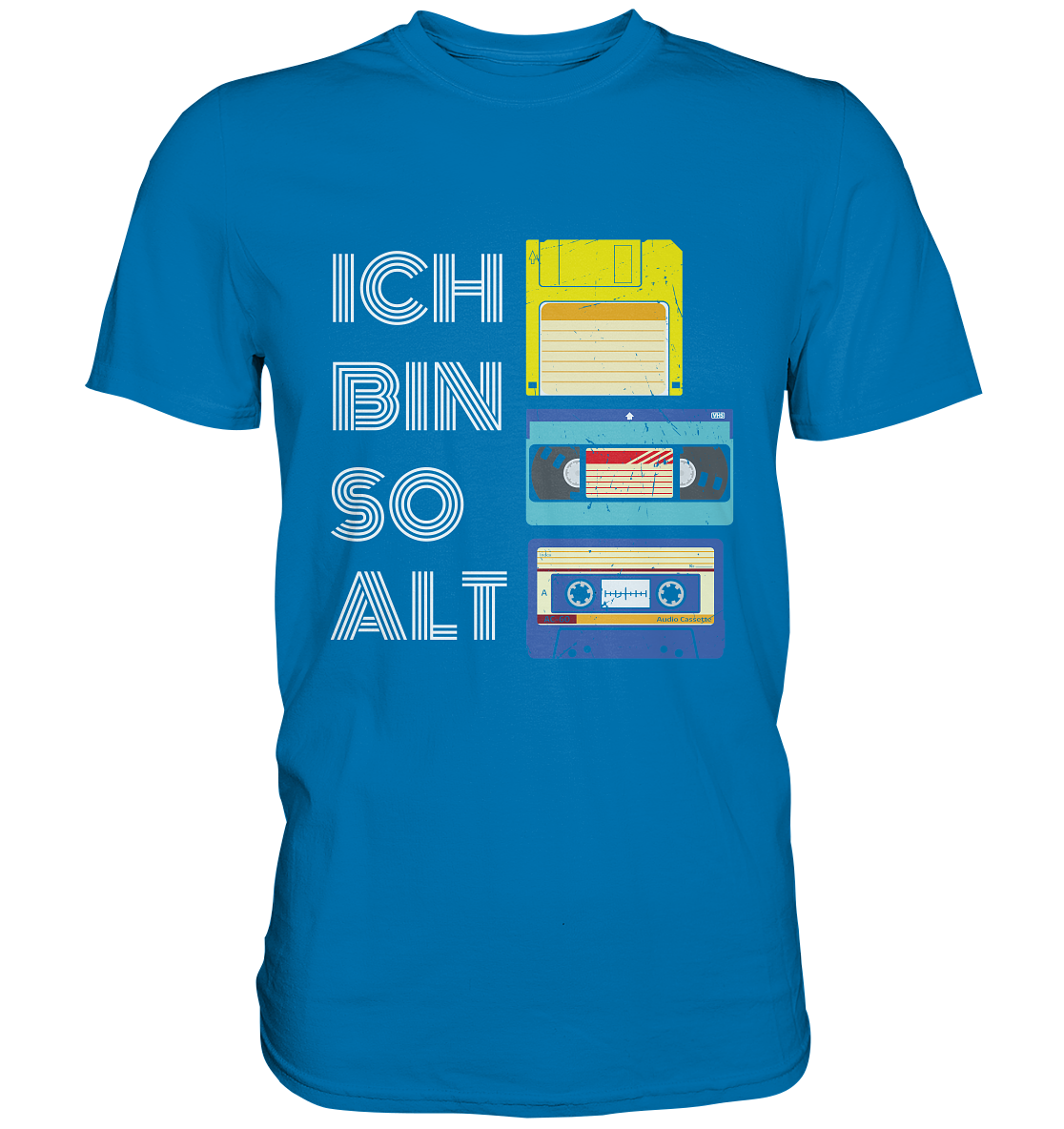 80er 90er Jahre Retro Geburtstag Herren TShirt Spruch lustig Ich bin