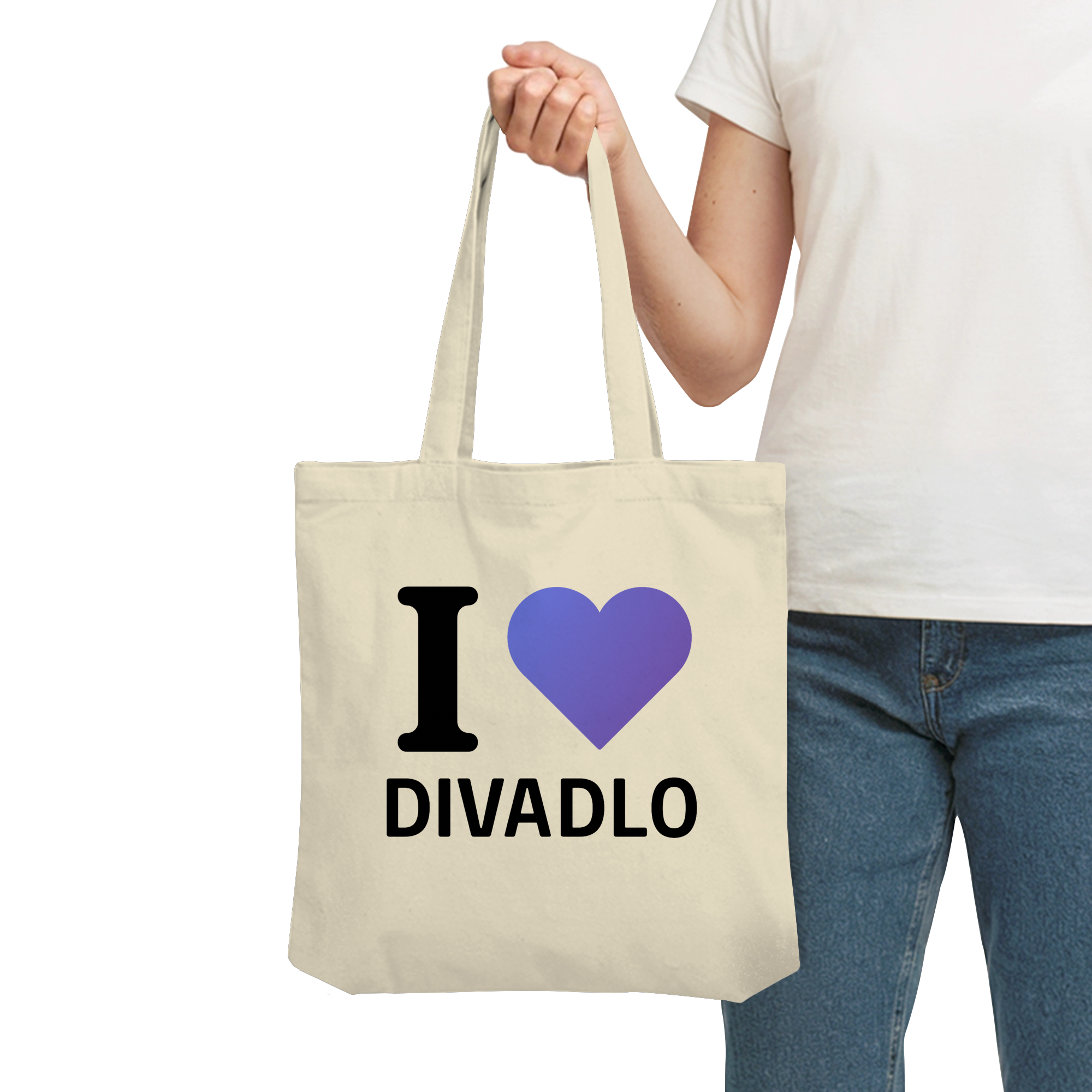 Plátěná taška I ❤️ DIVADLO