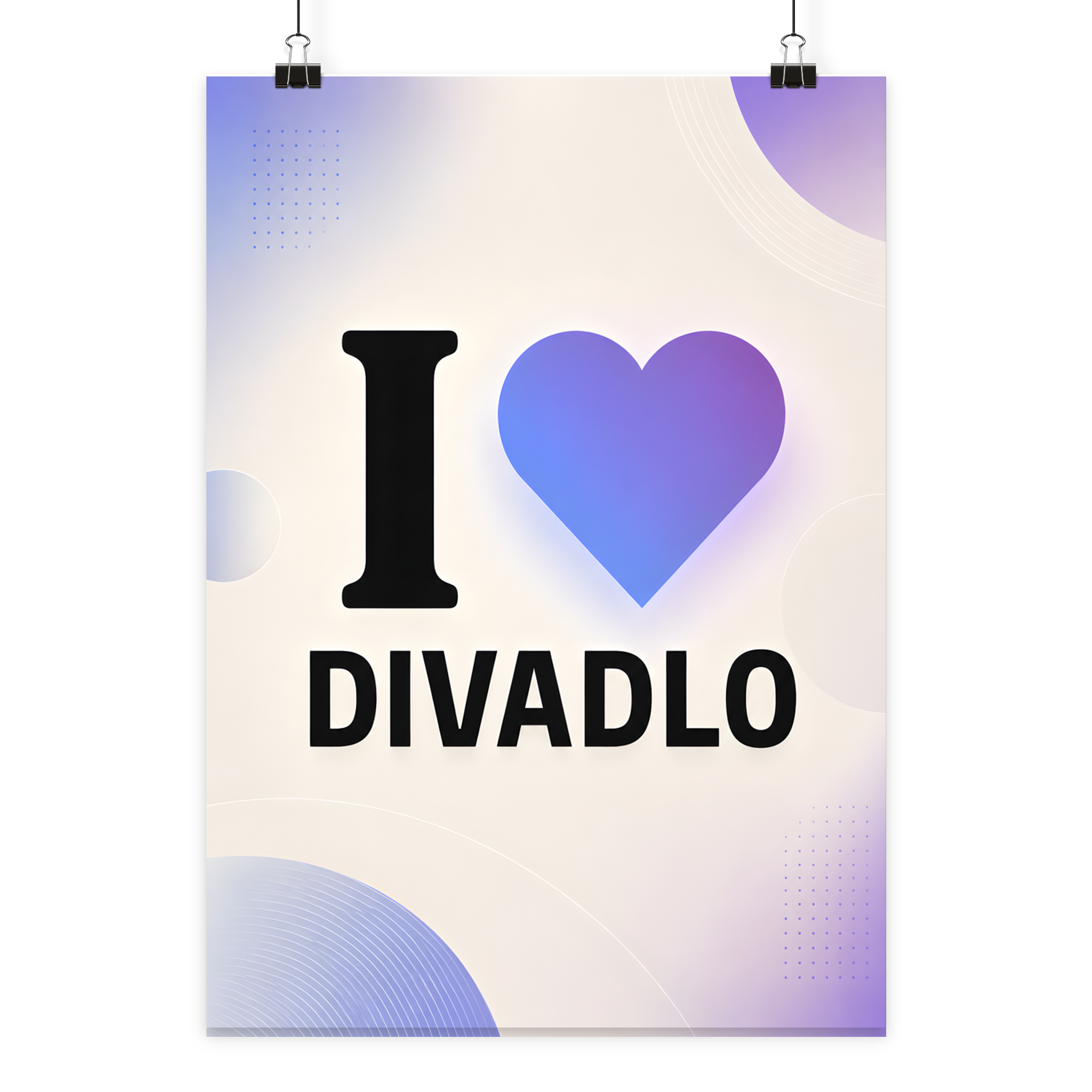 Plakát I ❤️ DIVADLO A1