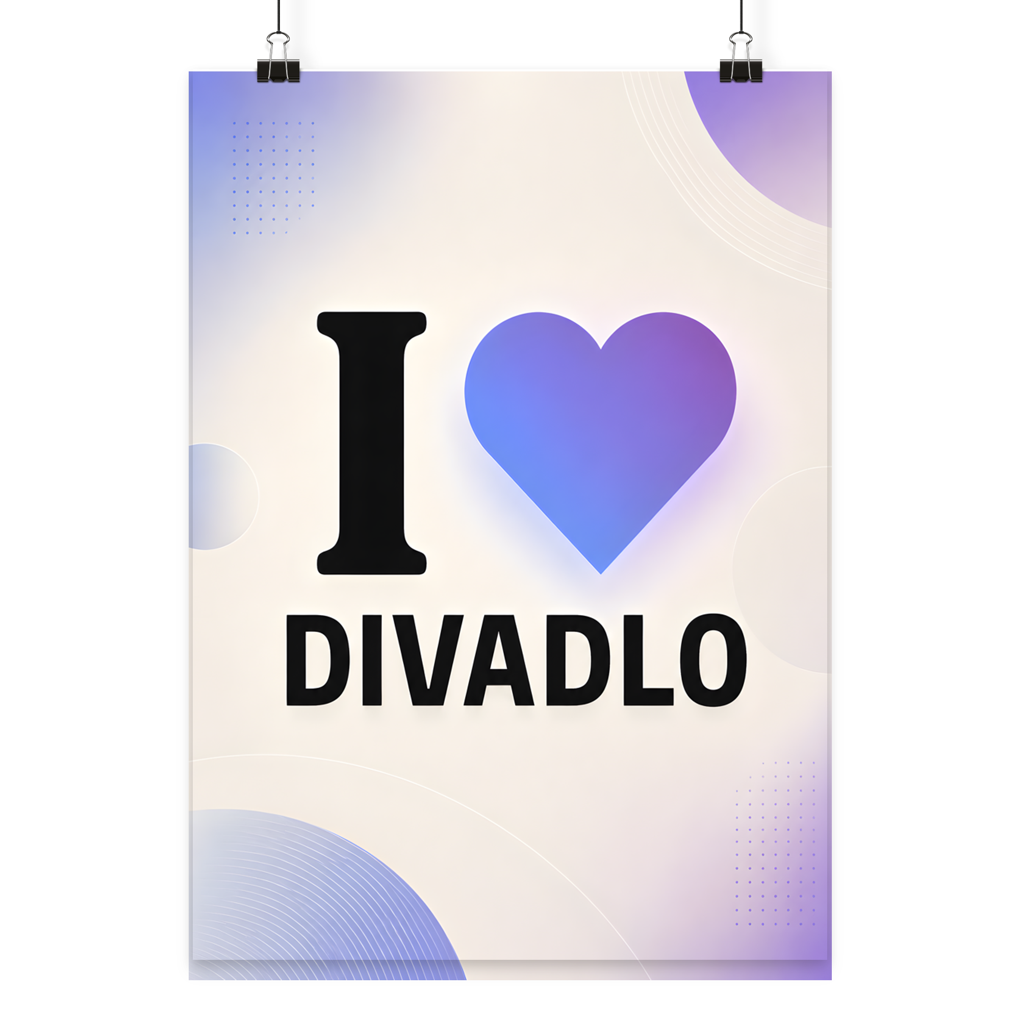 Plakát I ❤️ DIVADLO A3