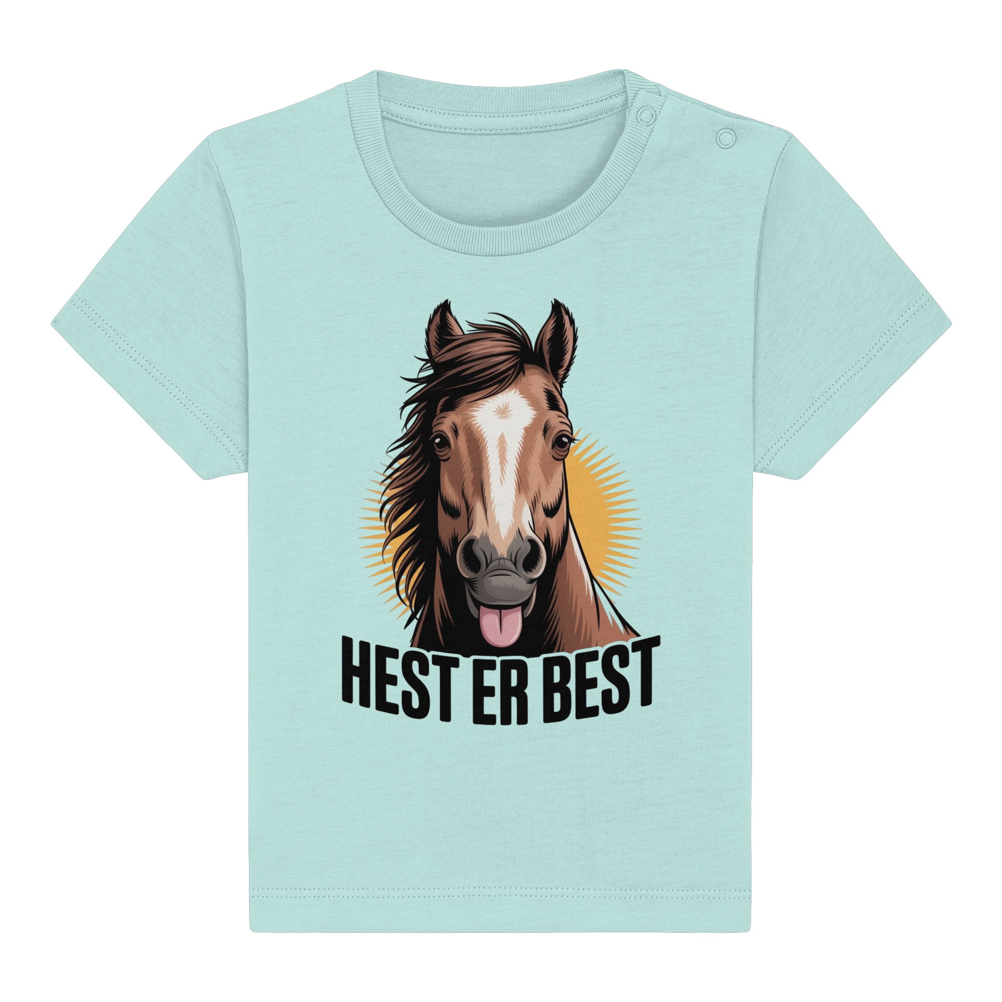hest er best - Økologisk babyskjorte 4
