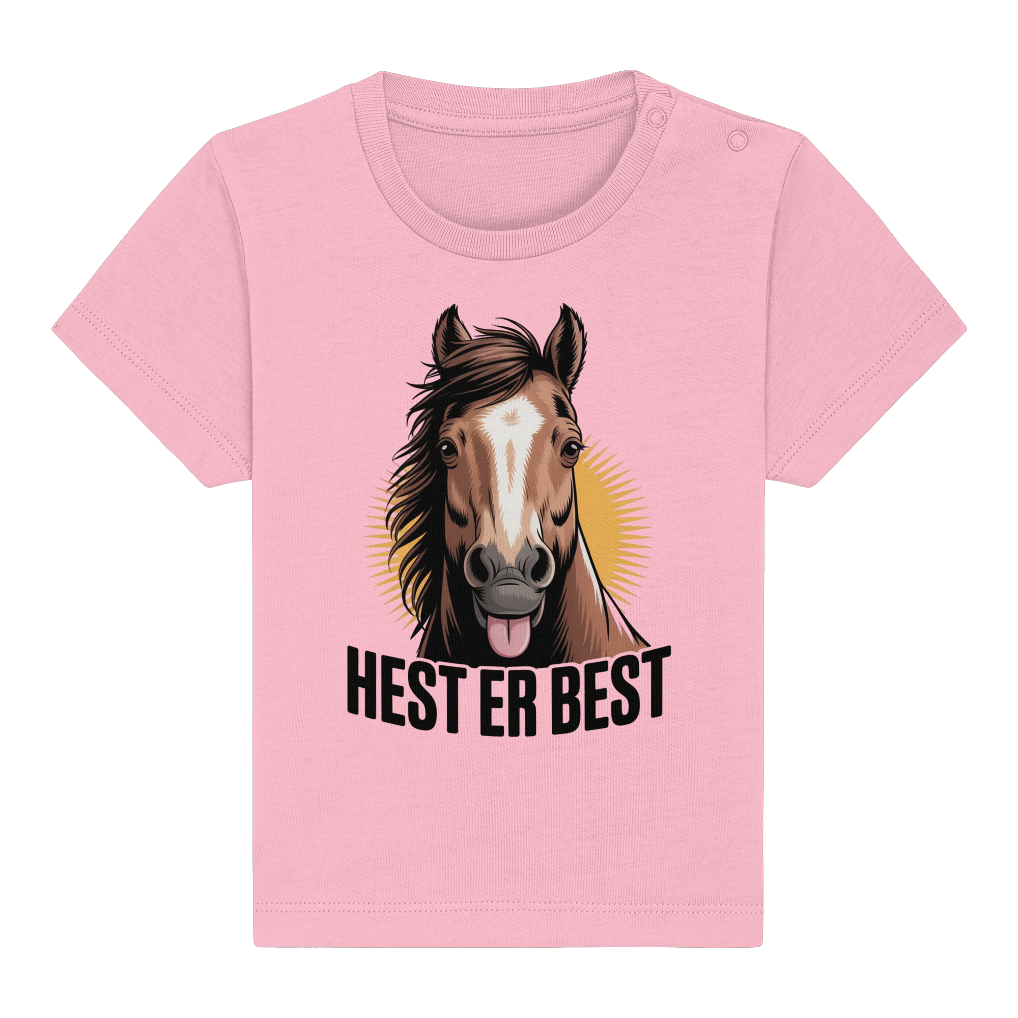 hest er best - Økologisk babyskjorte 3
