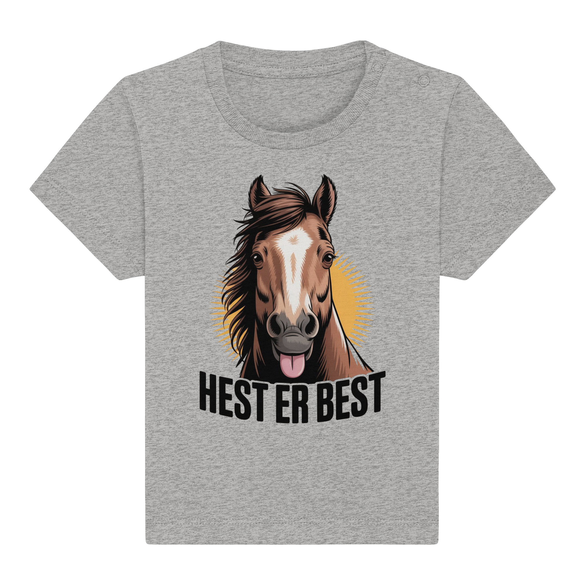 hest er best - Økologisk babyskjorte 5
