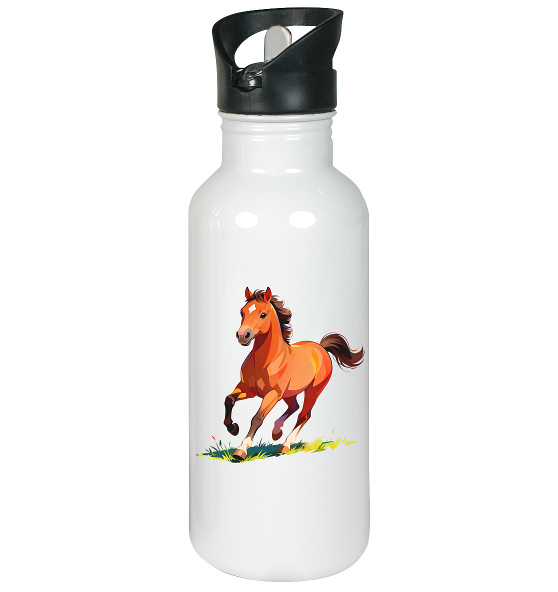 Løpehest - Edelstahl-Trinkflasche