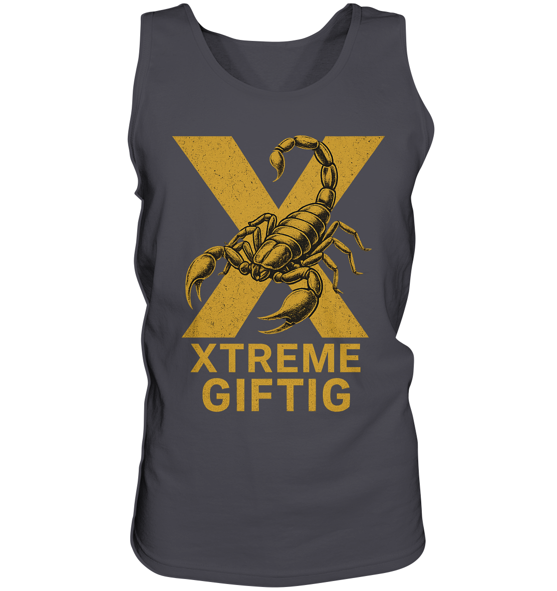 Giftig Tanktop Unisex – XTREME GIFTIG GOLD – Anthrazit – S