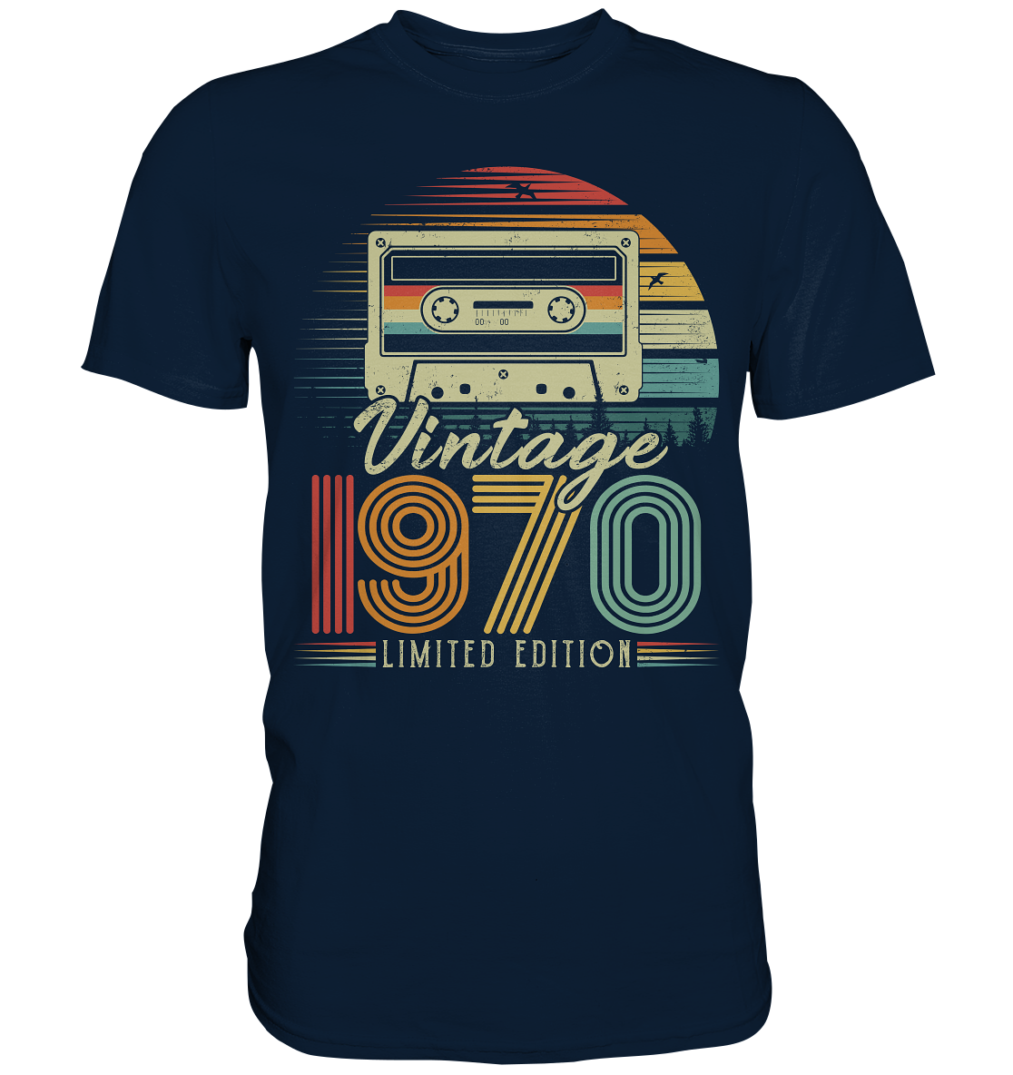 1970 Geboren Jahrgang 70 Herren Damen Geburtstag Geschenk - Premium Shirt - Bild 3 von 3