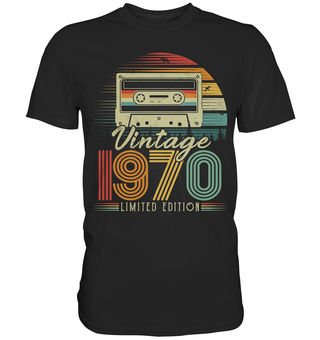 1970 Geboren Jahrgang 70 Herren Damen Geburtstag Geschenk - Premium Shirt - Bild 2 von 3