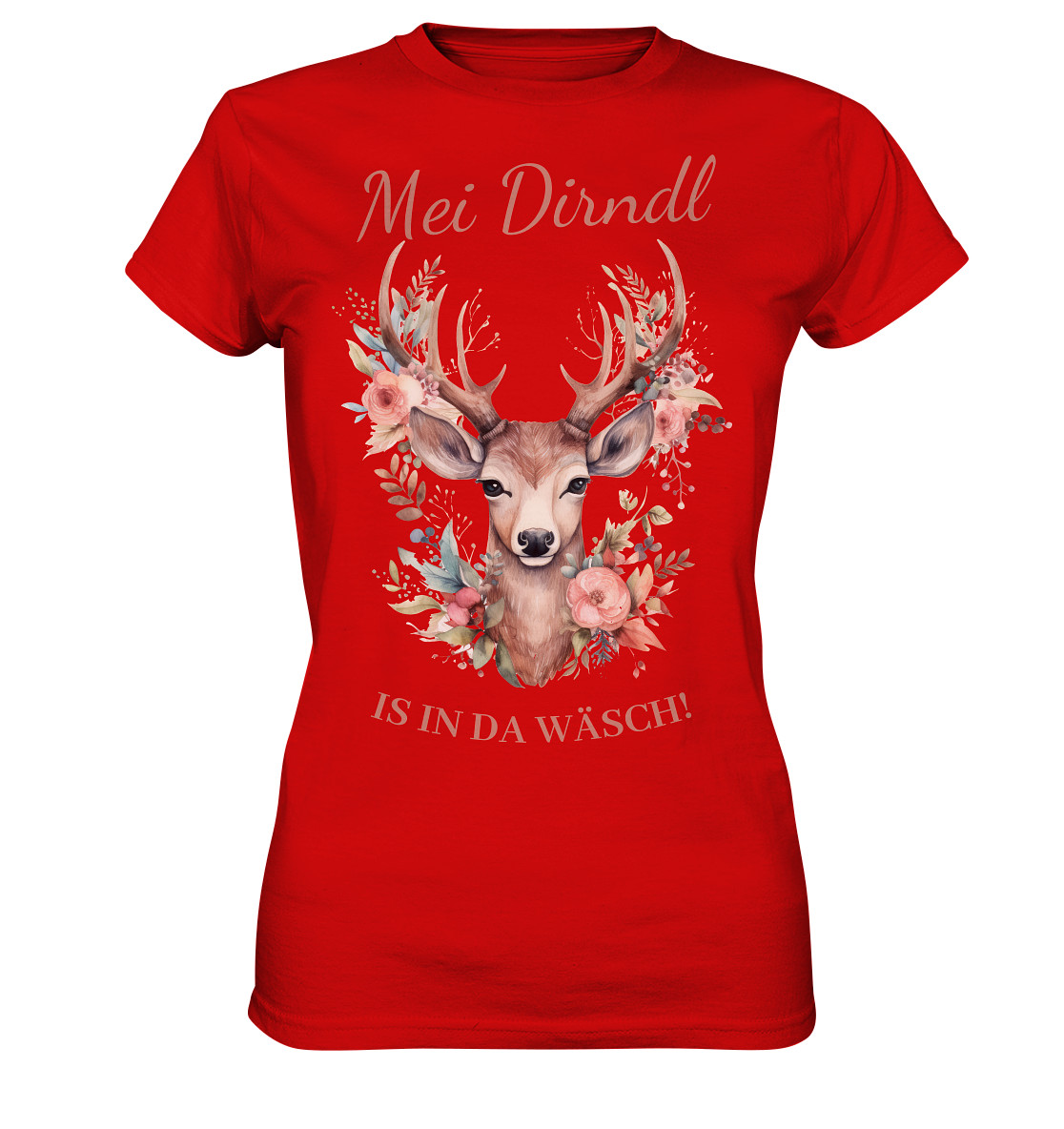 MEI Dirndl Is In Da Wäsch T-shirt Traditionnel Pour Femme