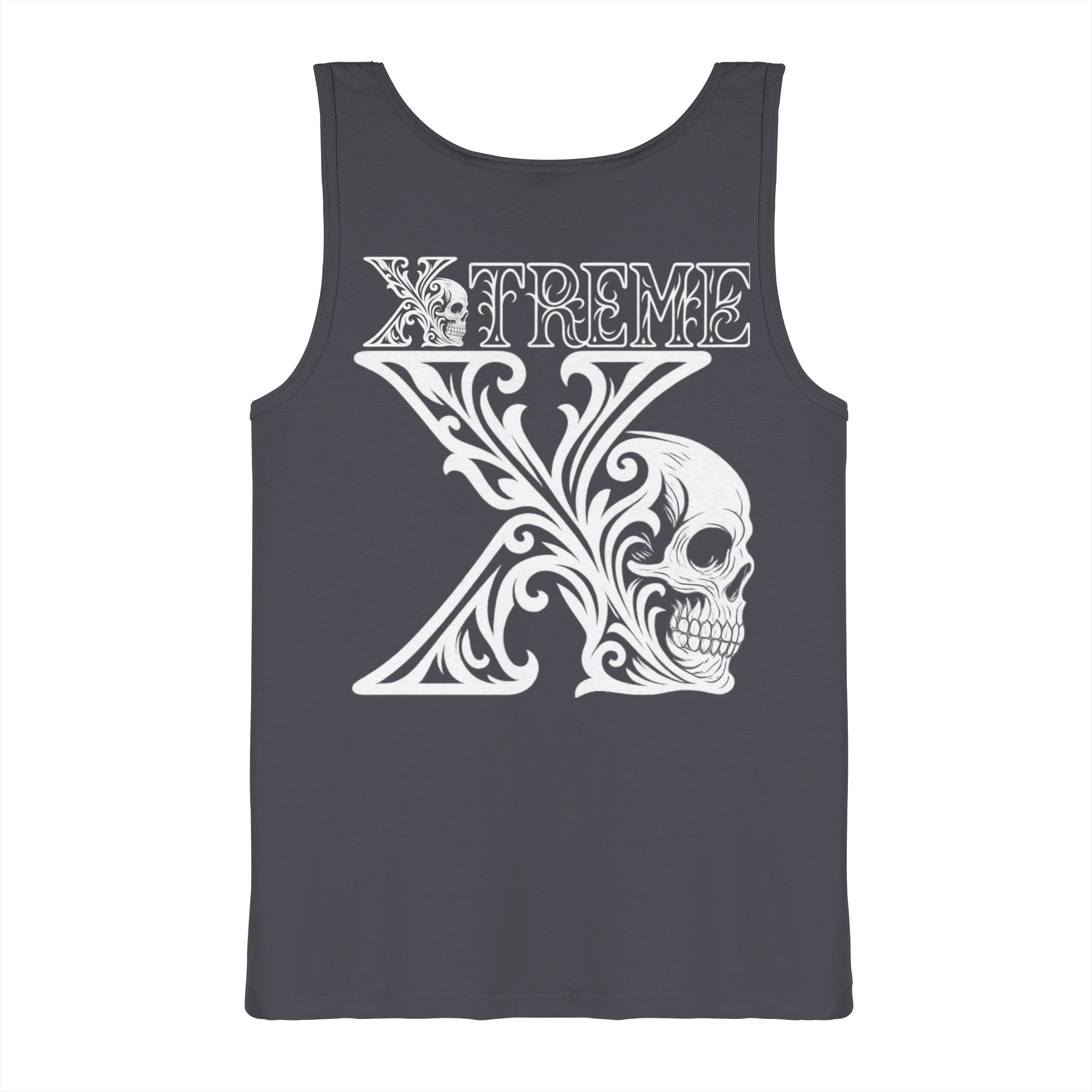 Totenkopf Ornament Tanktop Unisex – Xtreme Ornamental – Anthrazit – S