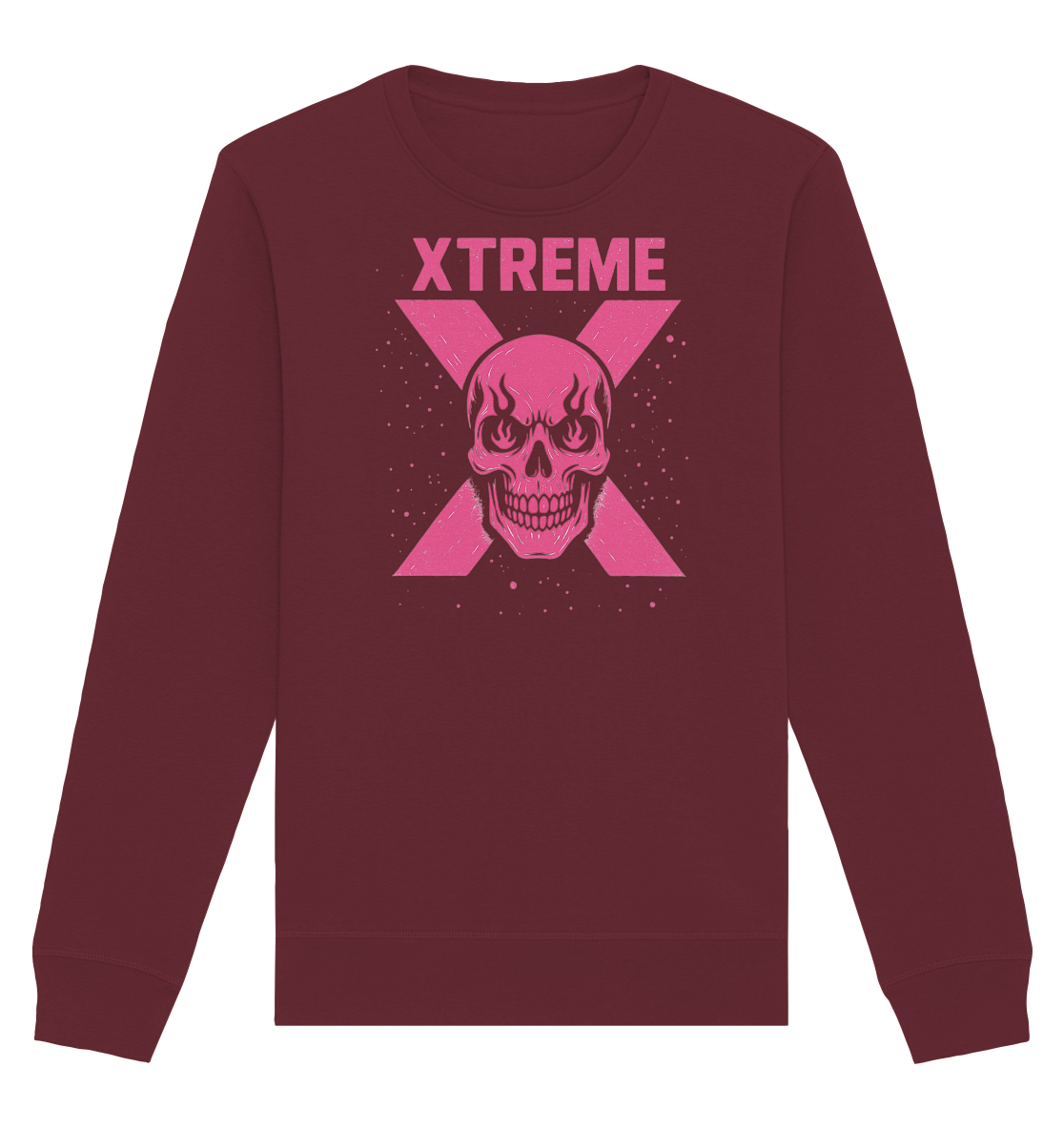 Sweatshirt Unisex – XTREME PINK LADY – Bordeauxrot – S