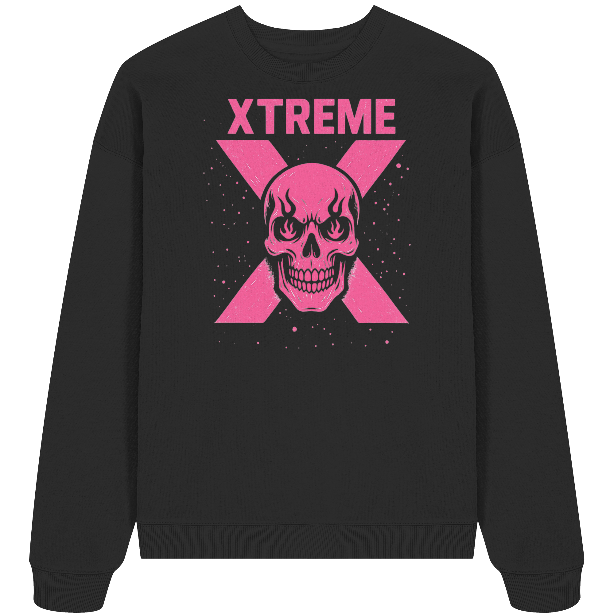 Sweatshirt Unisex – XTREME PINK LADY – Schwarz – XS