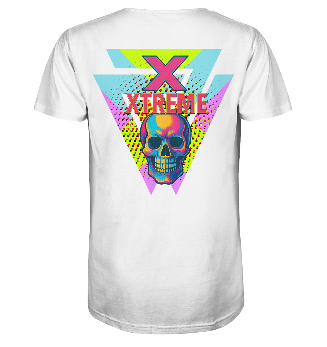 V-Ausschnitt-Shirt Unisex – XTREME 2 – Weiß – S