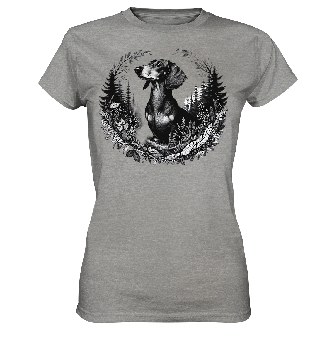 Ladies Premium Shirt Dackel Dachshund Rauhaar Liebe Hund Dog Bester Freund - Bild 7 von 9