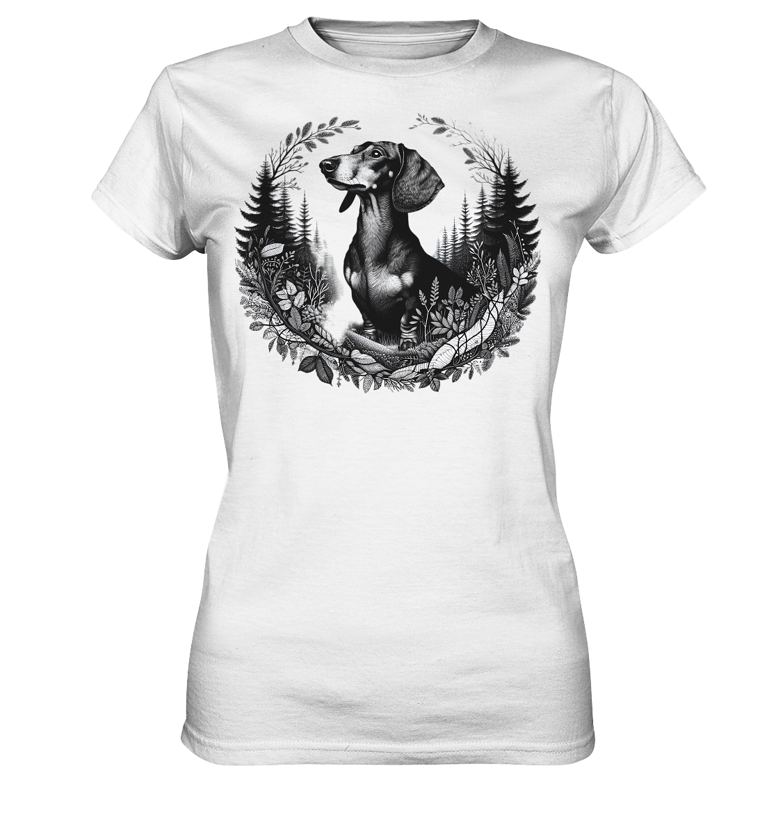 Ladies Premium Shirt Dackel Dachshund Rauhaar Liebe Hund Dog Bester Freund - Bild 9 von 9