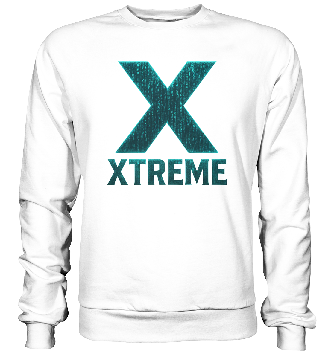 Neon Cyber Sweatshirt Unisex – Cyber X - XTREME Vision – Arctic Weiß – XS