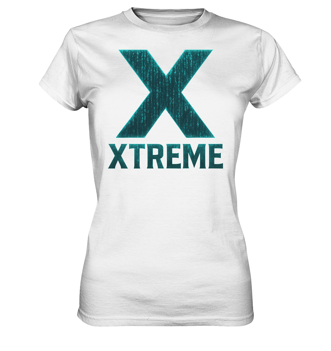 Neon Cyber Damen T-Shirt – Cyber X - XTREME Vision – Weiß – XS