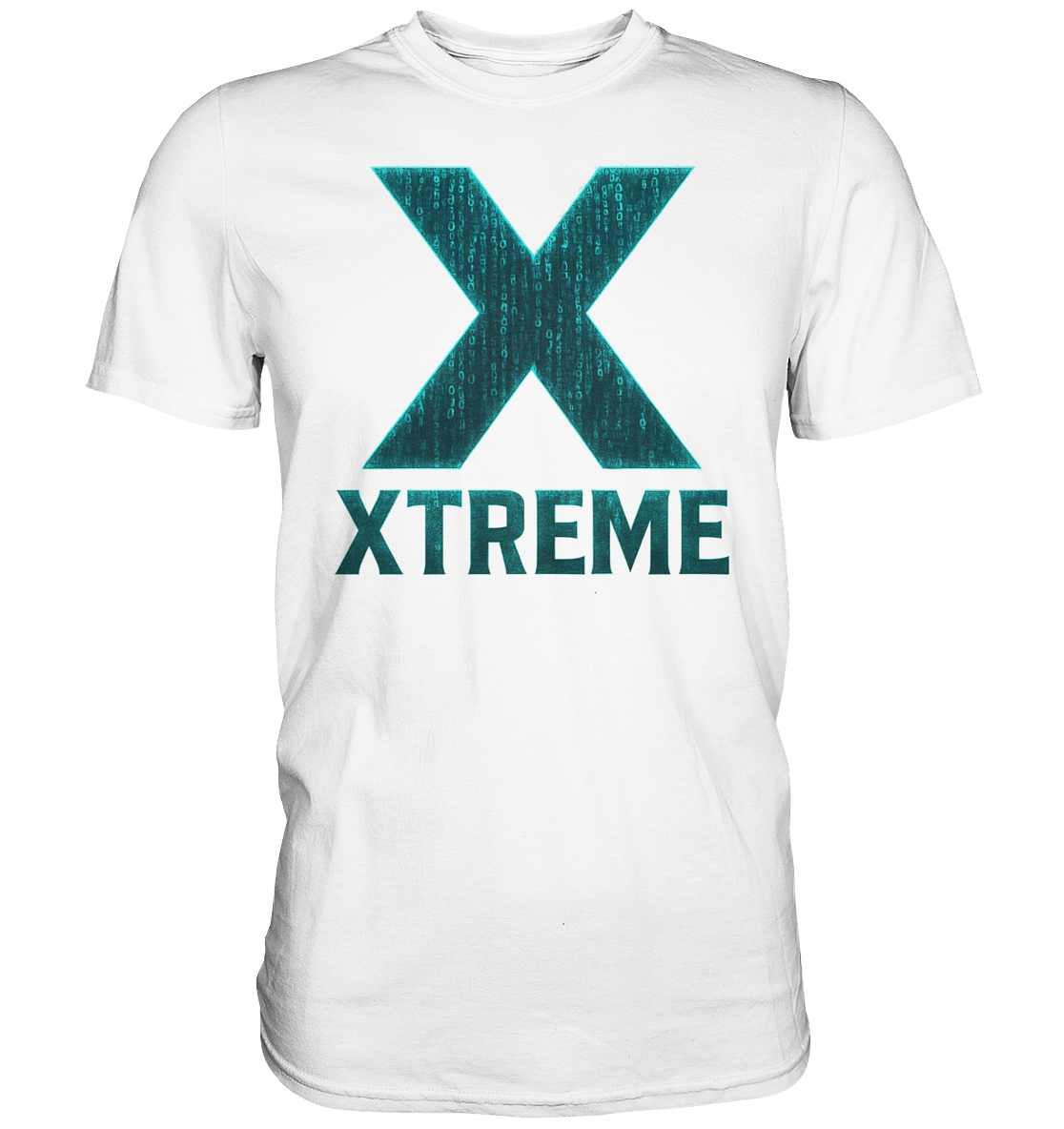 Neon Cyber T-Shirt Unisex – Cyber X - XTREME Vision – Weiß – XS